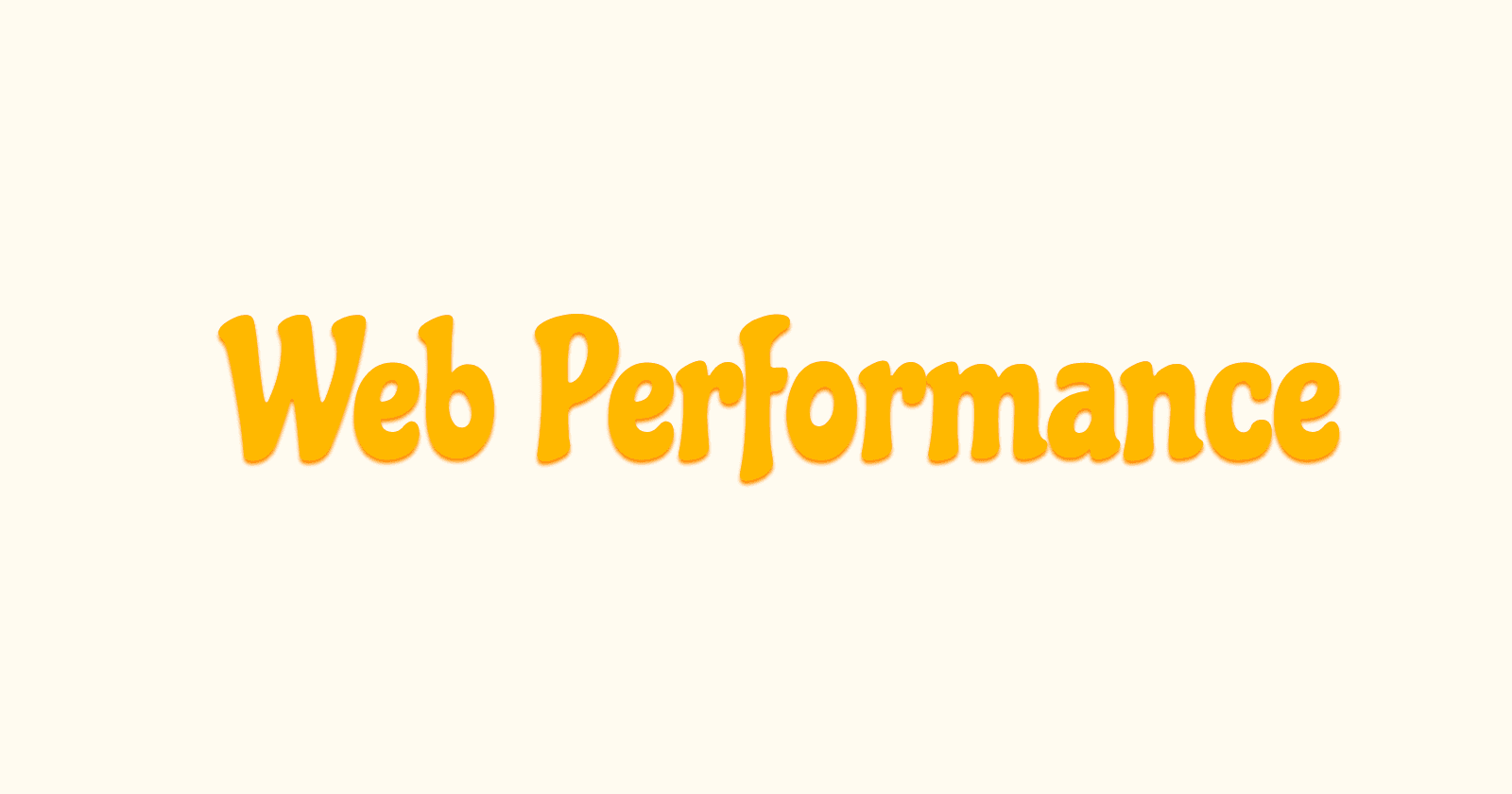 Web Performance